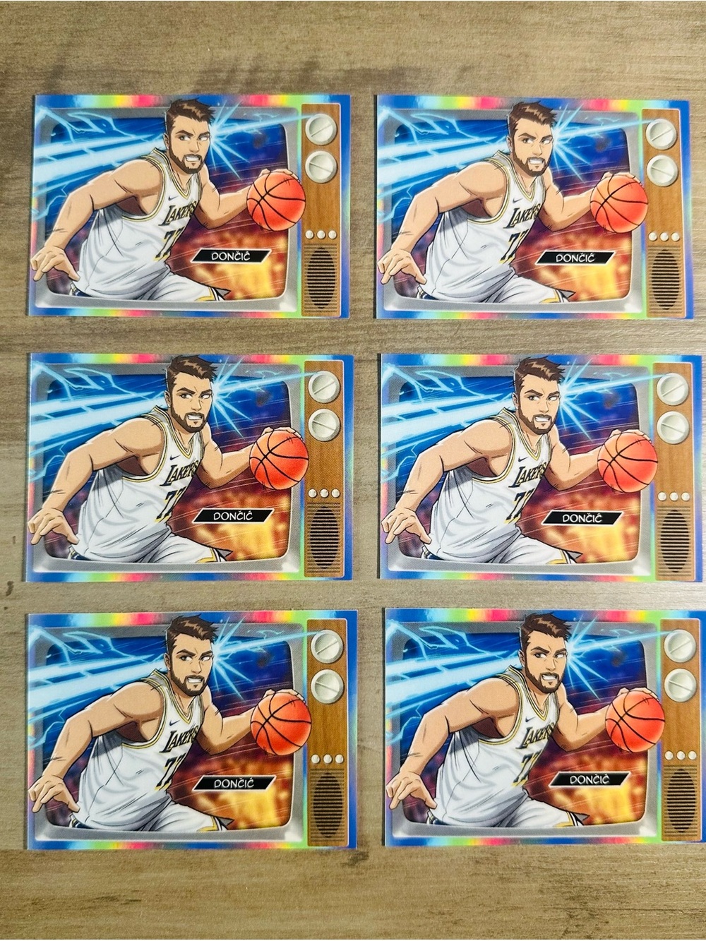 Luka Doncic Lot of (6) 2025 Topps Anime #A14 Novelty Basketball Card. LA Lakers.